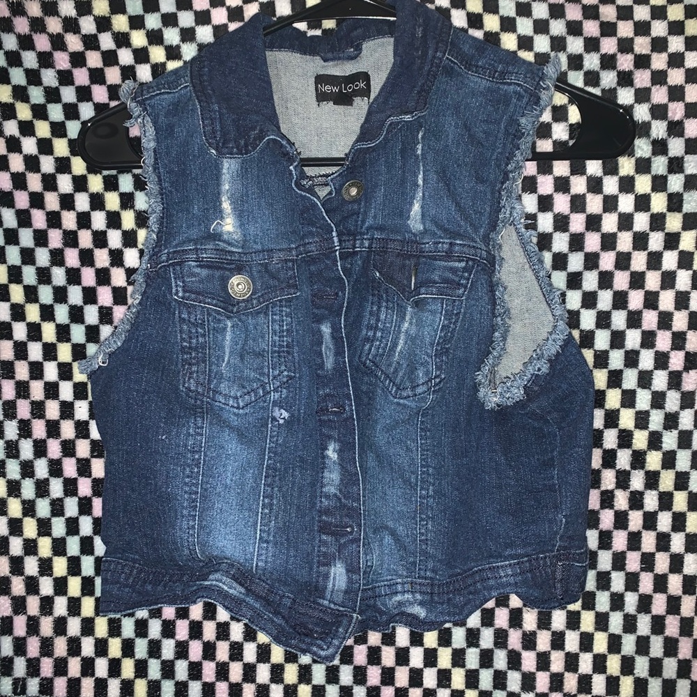 Denim jacket sleeveless